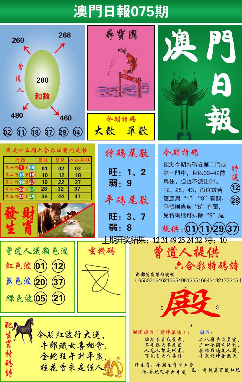 075期澳门日报[图]